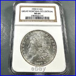 1900-O $1 Morgan Silver Dollar, NGC MS 64, GREAT MONTANA COLLECTION (83056)