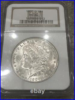 1900-O $1 Morgan Silver Dollar NGC MS64 Bright White