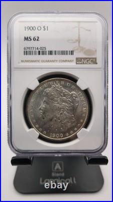 1900 O Morgan Silver Dollar NGC MS 62 Terminal Toner with some color