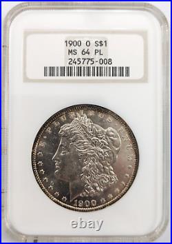 1900-O Morgan Silver Dollar NGC MS 64 PL OLD FATTY Prooflike Flashy Mirrors