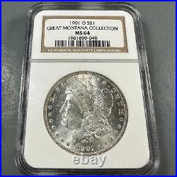 1901-O $1 Morgan Silver Dollar, NGC MS 64, GREAT MONTANA COLLECTION (83057)