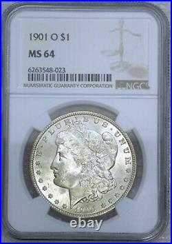 1901-O Morgan Silver Dollar NGC MS64 Original White Gorgeous Luster PQ #136D