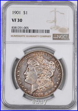 1901-P Morgan Silver Dollar Key Date / S$1 / NGC VF30