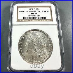 1902-O $1 Morgan Silver Dollar, NGC MS 64, GREAT MONTANA COLLECTION (83058)