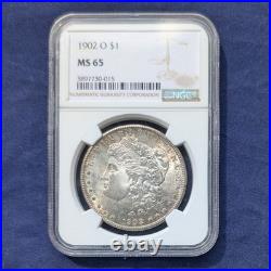 1902-O $1 Morgan Silver Dollar NGC MS65 Charming Champagne Iridescence PNM