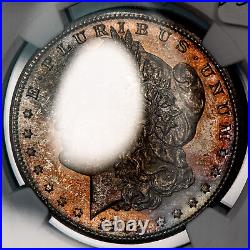 1902-O $1 Morgan Silver Dollar Rainbow Mint Bag Toning NGC MS 63 SKU-D5035