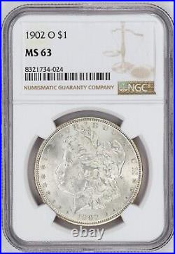 1902 O Morgan 90% Silver Dollar Graded MS 63 by NGC