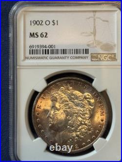1902 O Morgan Silver Dollar $1 NGC MS62 1902 O Morgan Silver Dollar $1 NGC MS62