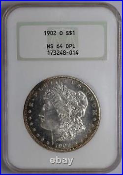 1902-O Morgan Silver Dollar NGC MS 64 DPL 119044A