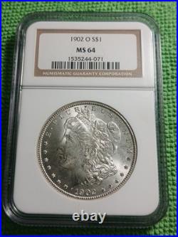 1902 O Morgan Silver Dollar NGC MS 64 Nice 90% Silver Coin