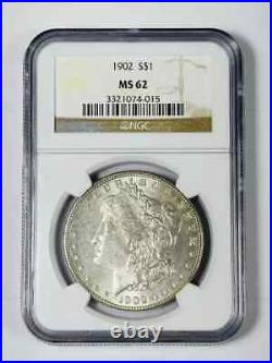 1902 P Morgan Silver Dollar NGC MS-62