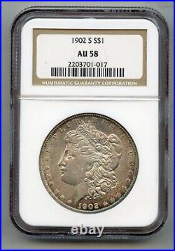 1902 S Morgan Silver Dollar NGC AU 58