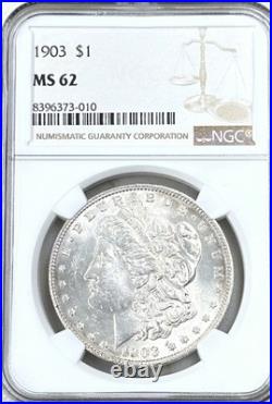 1903 P Morgan Silver Dollar NGC MS62 Better Date Morgan 1903 P Morgan Silver Dollar NGC MS62 Better Date Morgan
