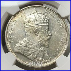 1904-B Straits Settlements $1 Dollar Silver NGC MS62