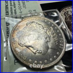 1904-O $1 Morgan Silver Dollar, NCI MS64, Old 80's Photo Cert (86259)