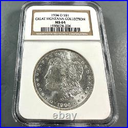 1904-O $1 Morgan Silver Dollar, NGC MS 64, GREAT MONTANA COLLECTION (83059)