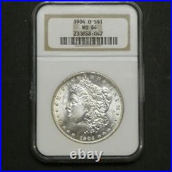 1904 O $1 Morgan Silver Dollar NGC MS 64 Us Mint Coin