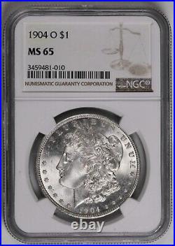 1904-O $1 Morgan Silver Dollar NGC MS65