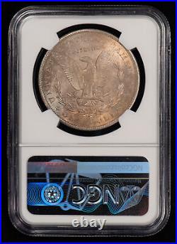 1904-O $1 Morgan Silver Dollar Rainbow Bag Seam Toning NGC MS 64 SKU-D5055