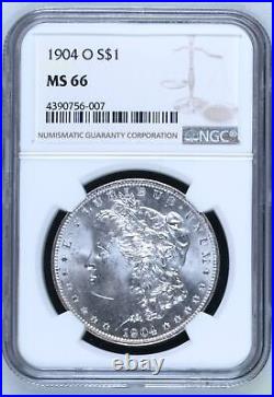 1904 O Morgan Silver Dollar NGC MS-66