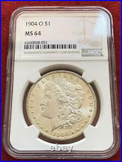 1904-O Morgan Silver Dollar NGC MS64