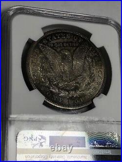 1904 O Morgan Silver Dollar Ngc Ms64 Toned Obverse/reverse, Many Pics/angles