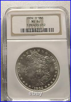 1904-O Morgan, ngc, Fatty Holder MS-64, Gorgeous Coin. Looks GEM! Mintage, 3,72, mil