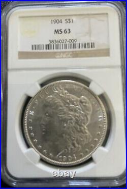 1904 P Morgan NGC- MS 63