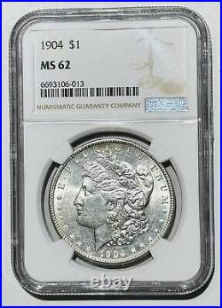 1904 P Morgan Silver Dollar NGC MS-62 white
