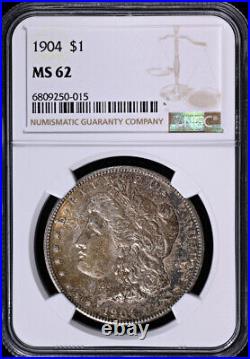1904-P Morgan Silver Dollar NGC MS62 Nice Strike