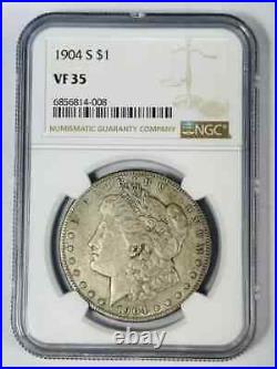 1904 S Morgan Silver Dollar NGC VF-35