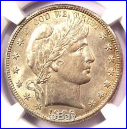 1906-D Barber Half Dollar 50C NGC Uncirculated Detail (MS UNC) Nice Luster