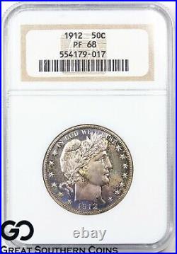 1912 Barber Half Dollar PROOF NGC PF 68 NGC Price Guide $19,500, NONE Finer