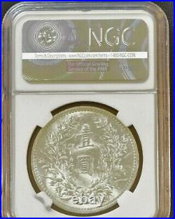 1914 China Silver Dollar Coin Yuan Shih Kai NGC L&M 63-MS 61