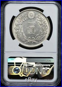 1914 (t3) Silver-dollar 1-yen Japan Dragon-eye Km# Y-38 Ngc Ms-61 Higher-grades