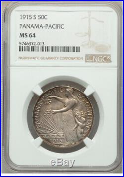 1915-S 50¢ Panama-Pacific Silver Commemorative Half Dollar MS64 NGC