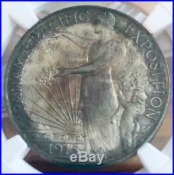 1915-S Panama Pacific Exposition Commemorative Silver Half Dollar NGC AU-58
