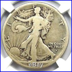 1916-S Walking Liberty Half Dollar 50C Certified NGC F12 Rare Date Coin