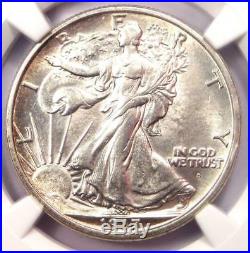 1917-D Walking Liberty Half Dollar Obverse 50C. NGC Uncirculated Detail (UNC MS)