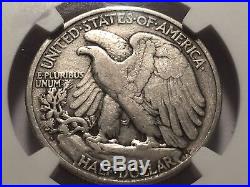 1921-D Walking Liberty Silver Half Dollar NGC VF 20