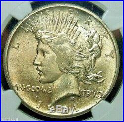 1921 High Relief Silver Peace Dollar AU58 Slabbed NGC AU 58 FIRST YEAR KEY DATE