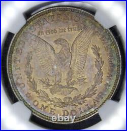 1921 Morgan Silver Dollar Graded NGC MS63 Rainbow Color Toning Toned Coin Toner