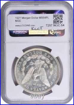 1921 Morgan Silver Dollar MS64PL NGC