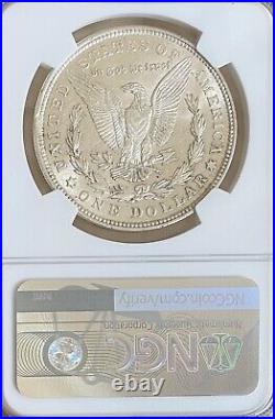 1921 Morgan Silver Dollar Ngc-ms60 Curved Clip Ngc-60 Mint Error #120101-22