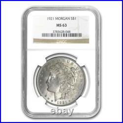1921 No Mint Mark Morgan Dollar NGC MS63