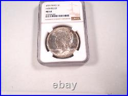 1921 P High Relief Liberty Peace Silver Dollar $1 Coin NGC MS62 (Price is firm)