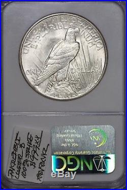 1921-P Peace Silver $1 Dollar NGC MS64 Incredible Luster 100% Strike