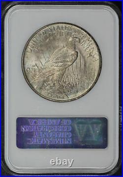 1921 Peace Dollar NGC MS-62 Old Fatty Holder