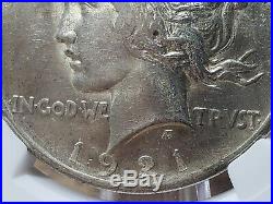 1921 US Peace Dollar $1 Silver Coin NGC Graded MS61 High Relief Free Shipping