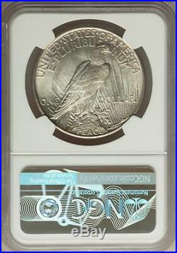 1921 US Peace Silver Dollar $1 High Relief NGC MS65